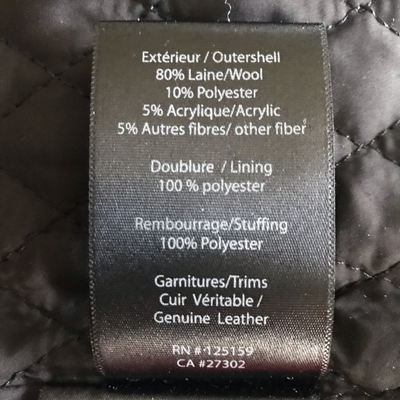 MACKAGE wool blend coat with leather features size M - Picture 9 of 10